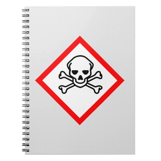 Symbool voor de gevarenzone notitieboek (Voorkant)