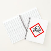 Symbool voor de gevarenzone notitieboek (Binnen)