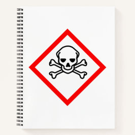 Symbool voor de gevarenzone notitieboek