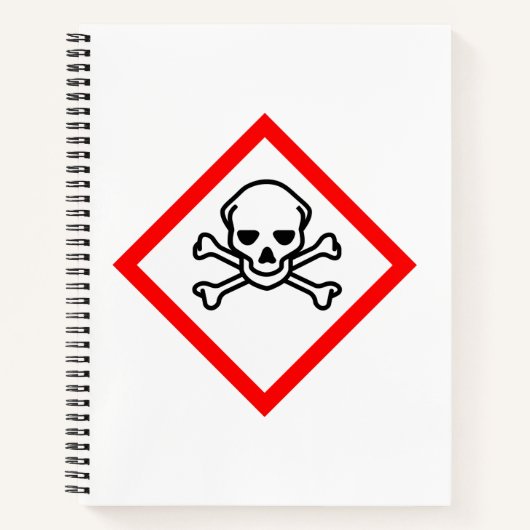 Symbool voor de gevarenzone notitieboek (Voorkant)