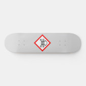 Symbool voor de gevarenzone persoonlijk skateboard (Horizontaal)
