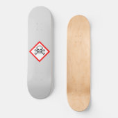 Symbool voor de gevarenzone persoonlijk skateboard (Voorkant)