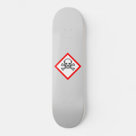 Symbool voor de gevarenzone persoonlijk skateboard