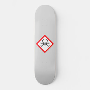 Symbool voor de gevarenzone persoonlijk skateboard