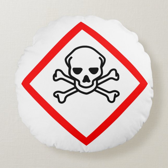 Symbool voor de gevarenzone rond kussen (Voorkant)