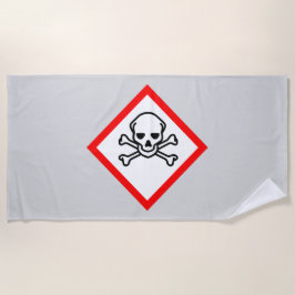 Symbool voor de gevarenzone strandlaken