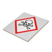 Symbool voor de gevarenzone tegeltje (Zijkant)