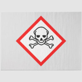 Symbool voor de gevarenzone tissuepapier