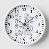 Symbool voor de voor het wasindicatielampje (Voorkant)