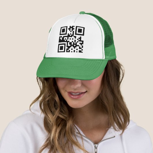 ☮ symbool voor de vrede — QR-code Trucker Pet (In situ)