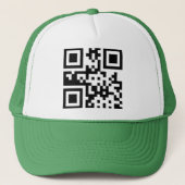 ☮ symbool voor de vrede — QR-code Trucker Pet (Voorkant)
