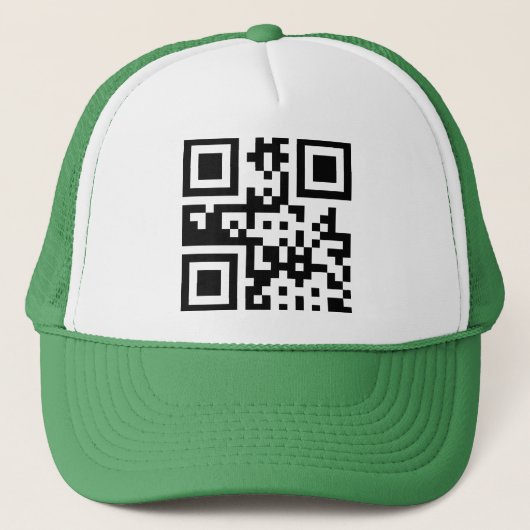 ☮ symbool voor de vrede — QR-code Trucker Pet (Voorkant)