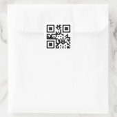 ☮ symbool voor de vrede — QR-code Vierkante Sticker (Tas)