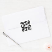 ☮ symbool voor de vrede — QR-code Vierkante Sticker (Envelop)