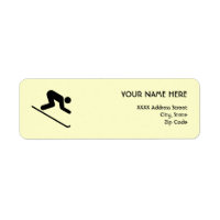 Symbool voor downhill Ski