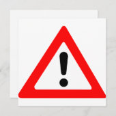 Symbool voor driehoek van aandacht kaart (Voorkant / Achterkant)