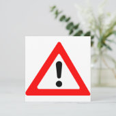 Symbool voor driehoek van aandacht kaart (Staand voorkant)