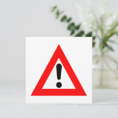 Symbool voor driehoek van aandacht kaart (Staand voorkant)