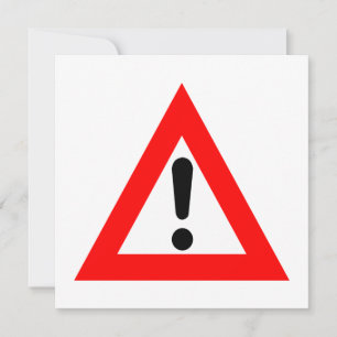 Symbool voor driehoek van aandacht kaart