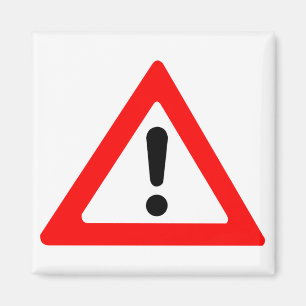 Symbool voor driehoek van aandacht magneet