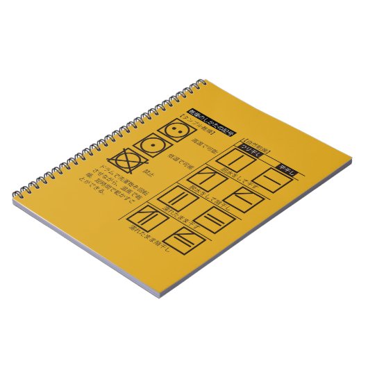 Symbool voor droogmethode notitieboek (Linkerzijde)