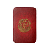 Symbool voor dubbel geluk met Phoenix en Dragon Badmat (Voorkant Verticaal)