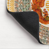 Symbool voor dubbel geluk met Phoenix en Dragon Muismat (Hoek)