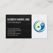 symbool voor eerste hulp op het gebied van gezondh visitekaartje (Achterkant)