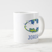 Symbool voor elektrische opstand grote koffiekop (Voorkant rechts)