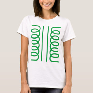 Symbool voor elektrische transformator t-shirt