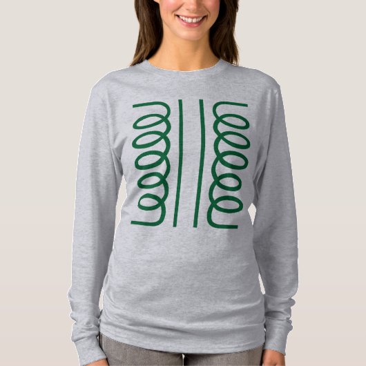 Symbool voor elektrische transformator t-shirt (Voorkant)