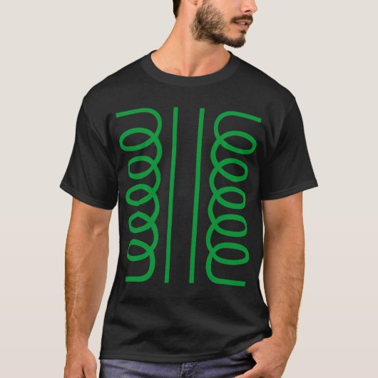Symbool voor elektrische transformator t-shirt (Voorkant)
