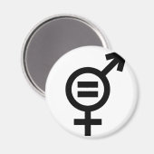 Symbool voor gendergelijkheid magneet (Voorkant / Achterkant)