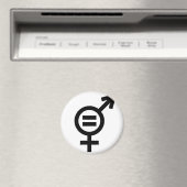 Symbool voor gendergelijkheid magneet (Insitu (Vaatwasser))