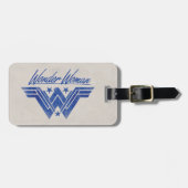 Symbool voor gestapelde sterren in Wonder Woman Bagagelabel (Voorkant horizontaal)