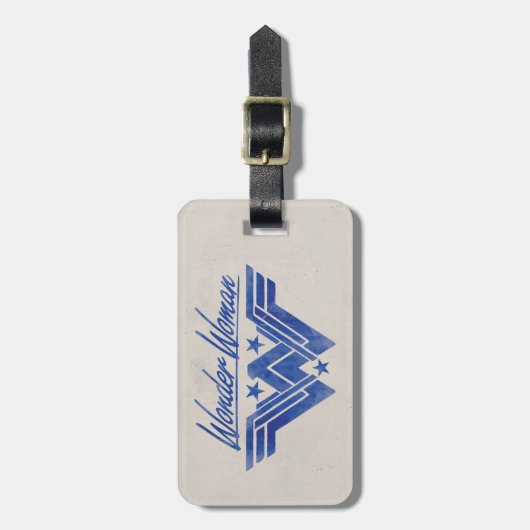 Symbool voor gestapelde sterren in Wonder Woman Bagagelabel (Voorkant verticaal)