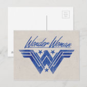 Symbool voor gestapelde sterren in Wonder Woman Briefkaart (Voorkant / Achterkant)