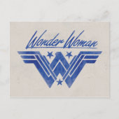 Symbool voor gestapelde sterren in Wonder Woman Briefkaart (Voorkant)