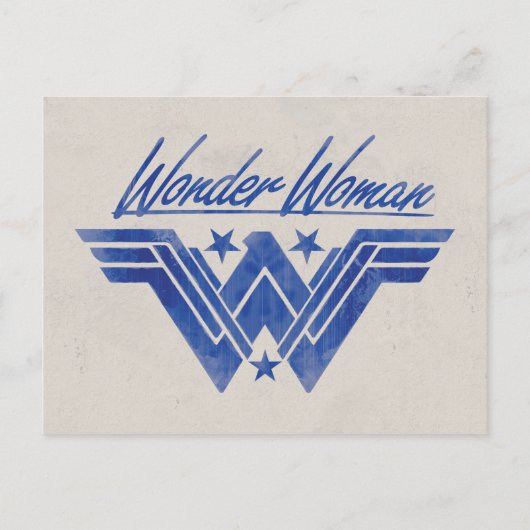 Symbool voor gestapelde sterren in Wonder Woman Briefkaart (Voorkant)