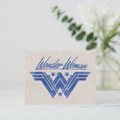 Symbool voor gestapelde sterren in Wonder Woman Briefkaart (Staand voorkant)