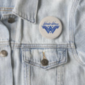 Symbool voor gestapelde sterren in Wonder Woman Ronde Button 5,7 Cm (In situ)