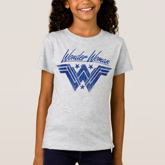 Symbool voor gestapelde sterren in Wonder Woman T-shirt (Voorkant)