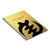 Symbool voor God Faux Gold Foil Notitieboek (Rechterzijde)