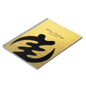 Symbool voor God Faux Gold Foil Notitieboek (Linkerzijde)