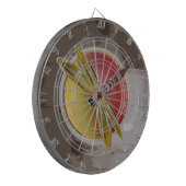 Symbool voor gonvliegen dartbord (Voorkant Links)