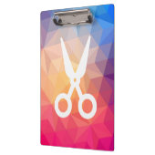 Symbool voor haarsnit klembord (Links)