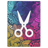 Symbool voor haarsnit klembord (Achterkant)