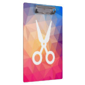 Symbool voor haarsnit klembord (Rechts)