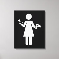Symbool voor hairdresser