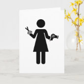 Symbool voor hairdresser kaart (Gele Bloem)